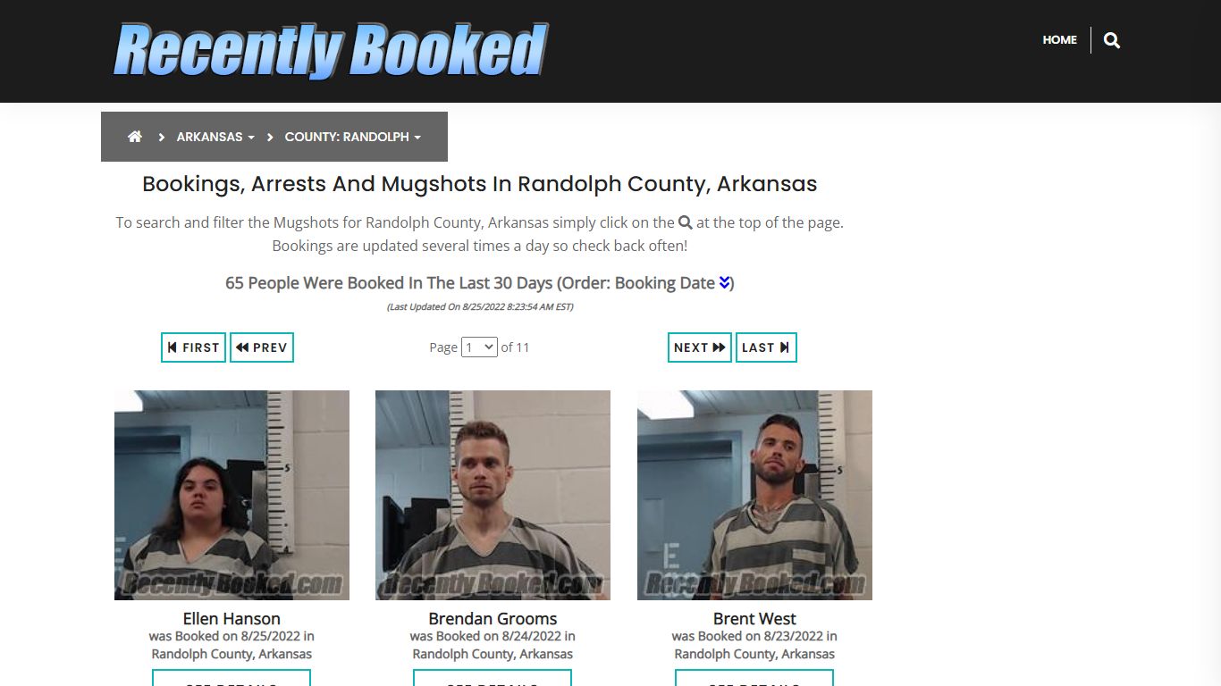 Bookings, Arrests and Mugshots in Randolph County, Arkansas
