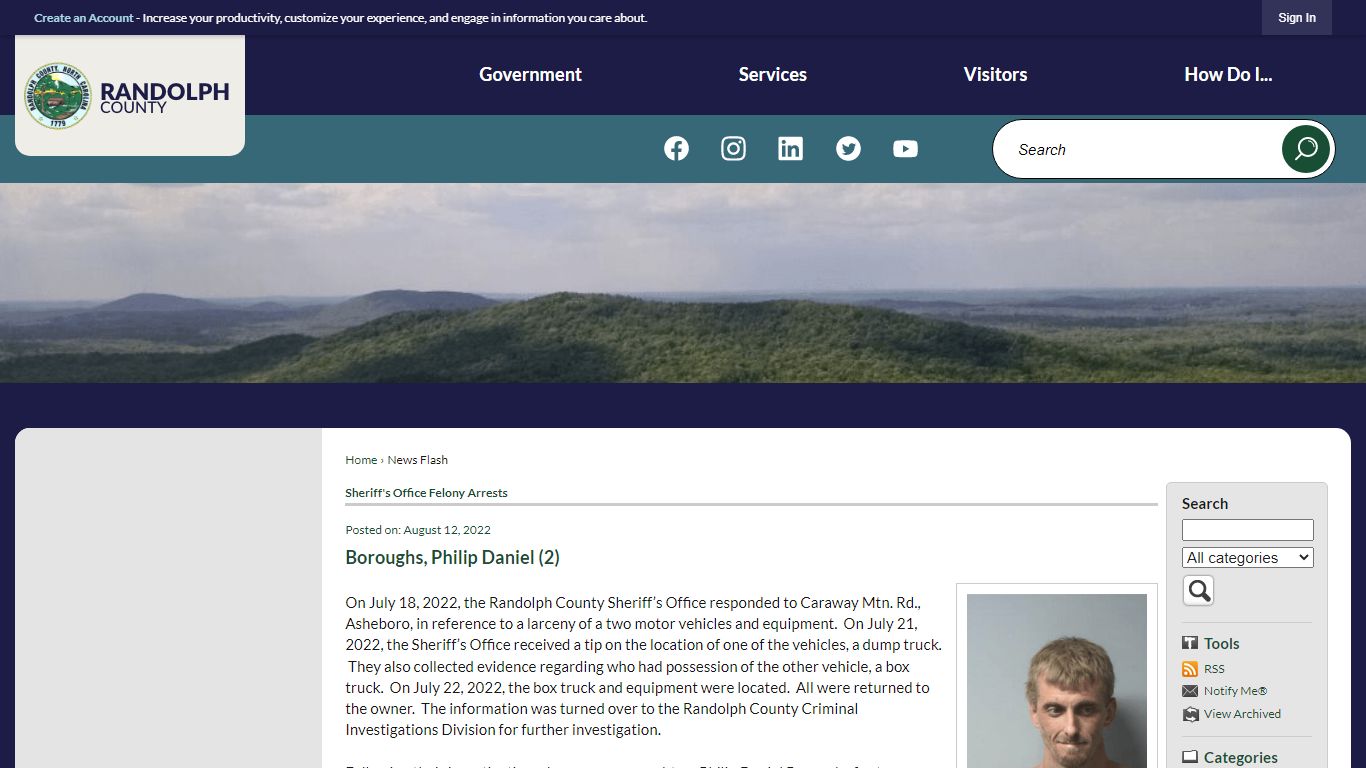 News Flash • Randolph County, NC • CivicEngage